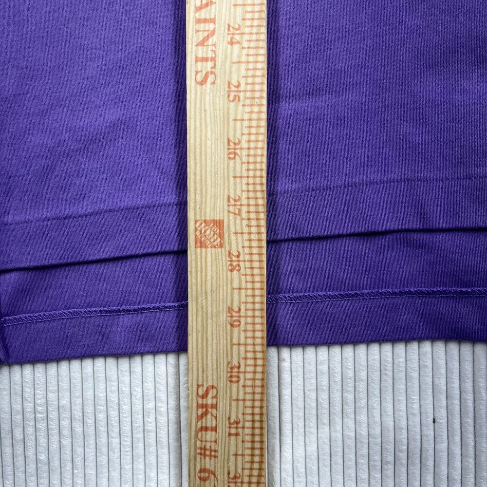 Polo Ralph Lauren Polo Shirt Mens L Purple Solid Short Sleeve Blaire Pony Logo